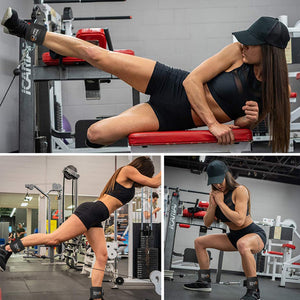Ankle Straps Fitness Padded D-ring Ankle Cuffs for Gym Workouts Cable Machines Leg Exercises - meheshin