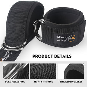 Ankle Straps Fitness Padded D-ring Ankle Cuffs for Gym Workouts Cable Machines Leg Exercises - meheshin