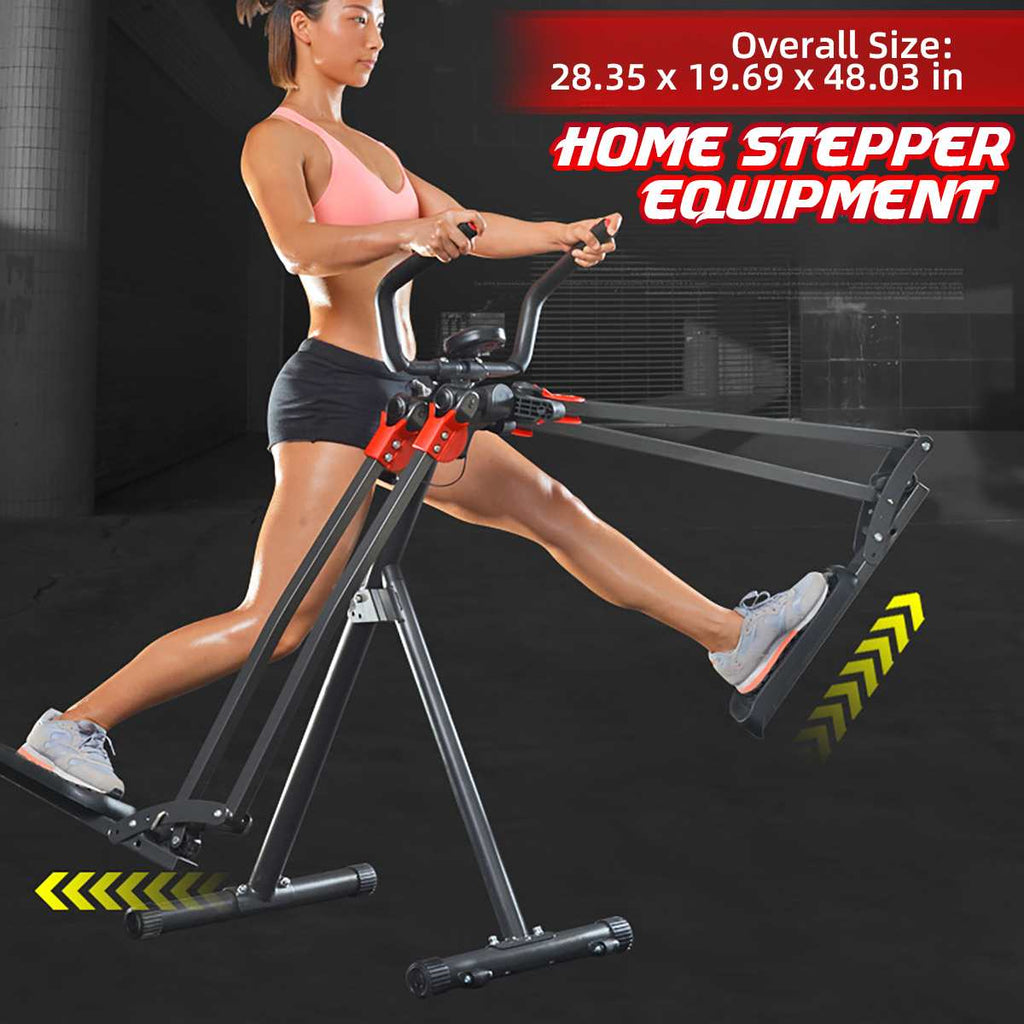 Fitness Workout Exercise Stepper Cardio Machine Indoor Cycling Bikes LCD Display Soft Handle Bar Pedal Bike Home Gym Equipment - meheshin
