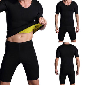 Running Vest Men's Slimming Zipper Neoprene Sweat Shirt Sports Bodybuilding Fitness Training Sportswear Waist - meheshin