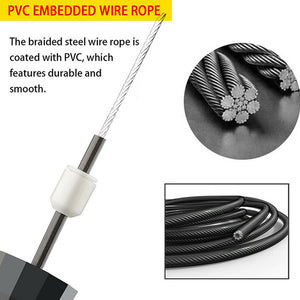Jump Rope with Counter Fitness Crossfit Fast Speed Skipping Ropes Adjustable Wire Calories Workout - meheshin