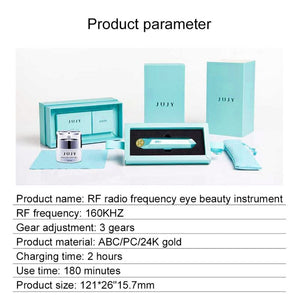 JUJY Eye Massage Pen Electric Radio Frequency Device Dark Circle Facials Vibration Thin Face Aging Wrinkle - meheshin