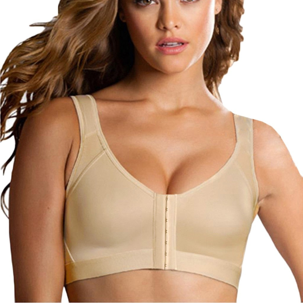 DAIGELO Sports Yoga Bras Comfortable Women High Impact Posture Corrector Lift Up Bra Ladies Solid Colors - meheshin