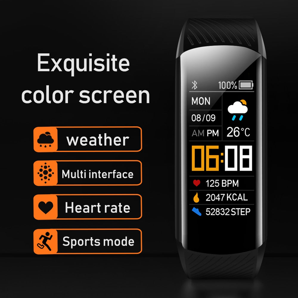 Fitness Bracelet Blood Pressure Measurement Pedometer Smart Band Hear Rate Monitor Waterproof Health Fitness Tracker Watch - meheshin
