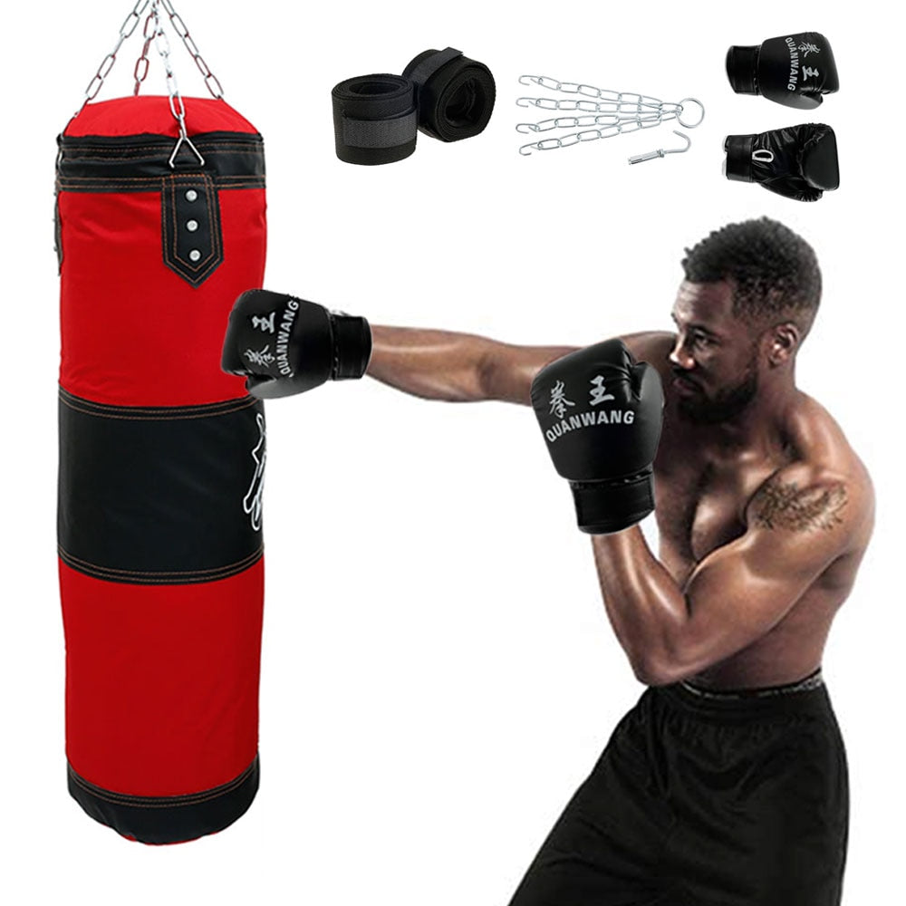 Professional Boxing Punching Bag With Hanging Kick Sandbag for Training Fight Karate Fitness Boxing Sandbag - meheshin