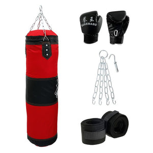 Open image in slideshow, Professional Boxing Punching Bag With Hanging Kick Sandbag for Training Fight Karate Fitness Boxing Sandbag - meheshin
