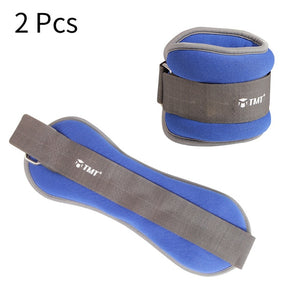 Open image in slideshow, TMT 2pcs Ankle Wrist Weights Adjustable Sandbag Foot Cuffs Power Support Strap Dumbbells Crossfit Strength Training Leg Gym Run - meheshin
