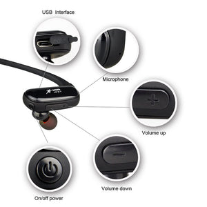 IPX8 Waterproof Headphones Wireless Bluetooth Earphone 16GB MP3 Player In-ear Stereo Music Earbuds Sports HiFi Headset swim - meheshin