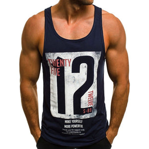 Open image in slideshow, KANCOOLD Men&#39;s tank top Fashion Casual Slim Fit Letter Printed Sleeveless Vests Shirt Tee gym clothing - meheshin
