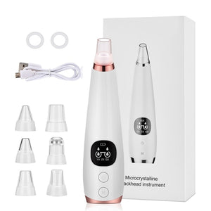 Open image in slideshow, Blackhead Remover Vacuum Pore Cleaner T Zone Pore Acne Pimple Removal Beauty Clean Skin Tool Face Deep Nose Cleaner Machine - meheshin
