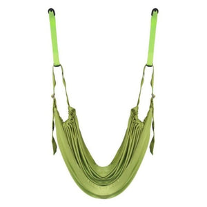 Open image in slideshow, Yoga Strap Adjustable Aerial Hammock Swing Stretching Anti-gravity Handstand Exercise Elastic Belt Yoga Body Flexibility Trainer - meheshin

