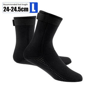 Neoprene Swimming Diving Socks 3mm Water Sport Anti Slip Shoes For Snorkeling Rating Surfing - meheshin