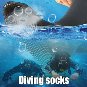 Neoprene Swimming Diving Socks 3mm Water Sport Anti Slip Shoes For Snorkeling Rating Surfing - meheshin