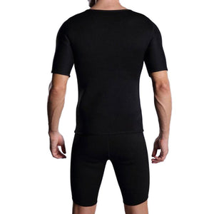 Running Vest Men's Slimming Zipper Neoprene Sweat Shirt Sports Bodybuilding Fitness Training Sportswear Waist - meheshin