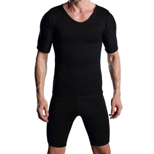 Running Vest Men's Slimming Zipper Neoprene Sweat Shirt Sports Bodybuilding Fitness Training Sportswear Waist - meheshin