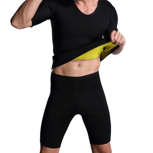 Running Vest Men's Slimming Zipper Neoprene Sweat Shirt Sports Bodybuilding Fitness Training Sportswear Waist - meheshin
