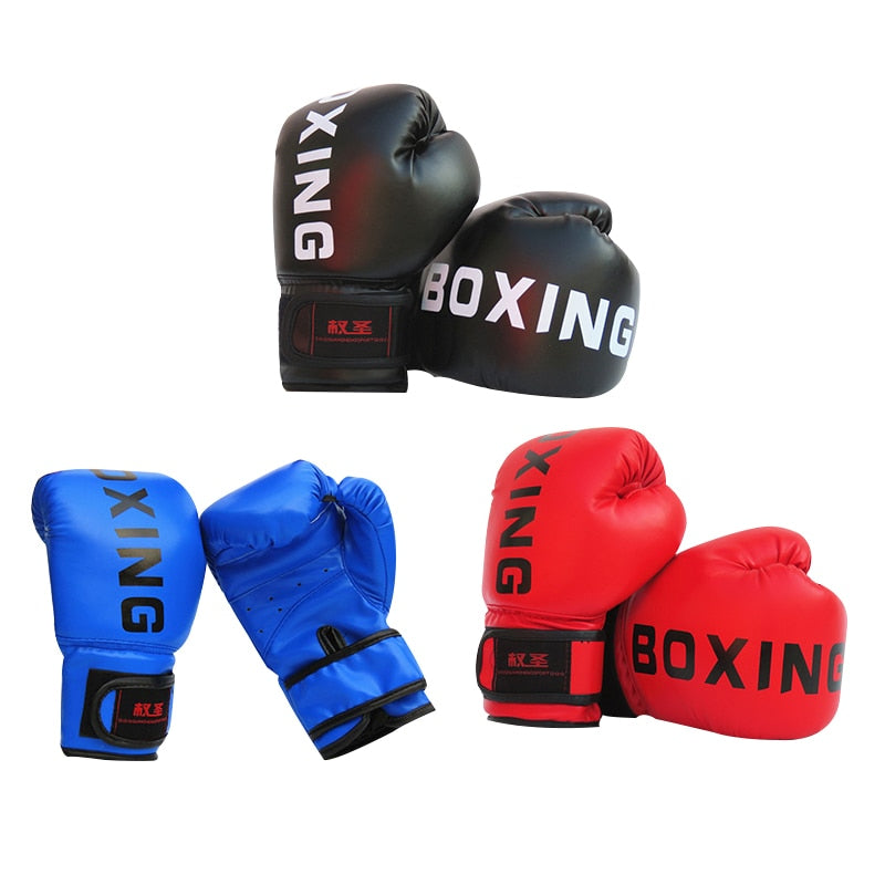 Boxing Gloves For Men Women 1 Pair Adult Kids PU Sanda  Karate Muay Thai Training Fighting Equipment - meheshin