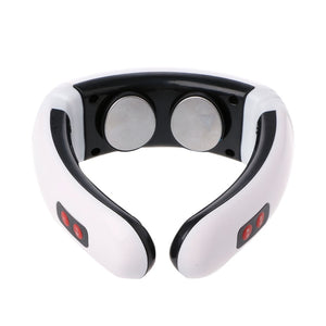 Neck Massager USB Electric Charge 6 Modes Pulse Home Relaxation Far Infrared Heating Back Pain Relief Tool - meheshin
