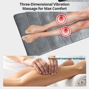 Electric 9 Motor Portable Heating Vibrating Back Massager Chair In Cussion Car Home Office Lumbar Neck Mattress Pain Relief Mat - meheshin