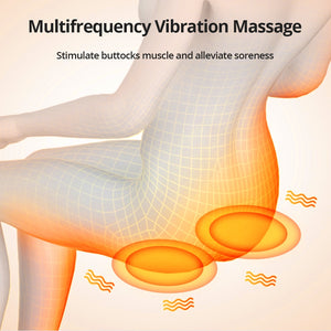Electric 9 Motor Portable Heating Vibrating Back Massager Chair In Cussion Car Home Office Lumbar Neck Mattress Pain Relief Mat - meheshin