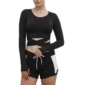 Women Sportwear Yoga Clothing Suit Set 5PCS Tracksuit Running Gym Winter Fitness - meheshin