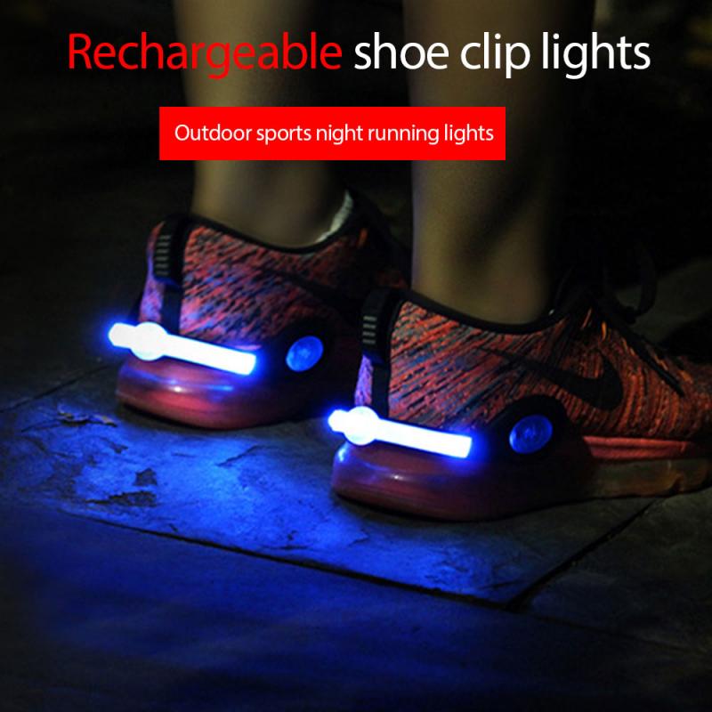 Safety LED Luminous Shoes Clip Outdoor Bicycle Sports Night Running Warning Lights - meheshin