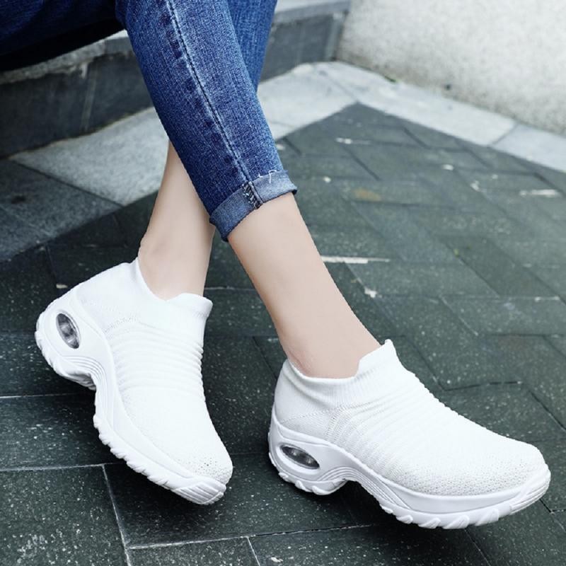 Women Shoes Socks Sneakers Athletic Sports Ladies Walking Soft Light Outdoor Size 35-43 - meheshin