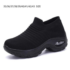 Open image in slideshow, Women Shoes Socks Sneakers Athletic Sports Ladies Walking Soft Light Outdoor Size 35-43 - meheshin
