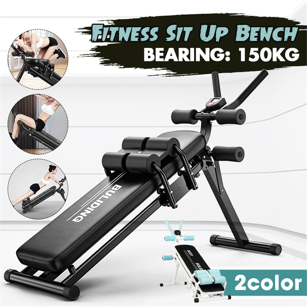 Folding 2 In 1 Fitness Tool Adjustable Muscle Abdominal Trainer Home Gym Fitness Equipments Workout Lose Weight Ab Rollers - meheshin