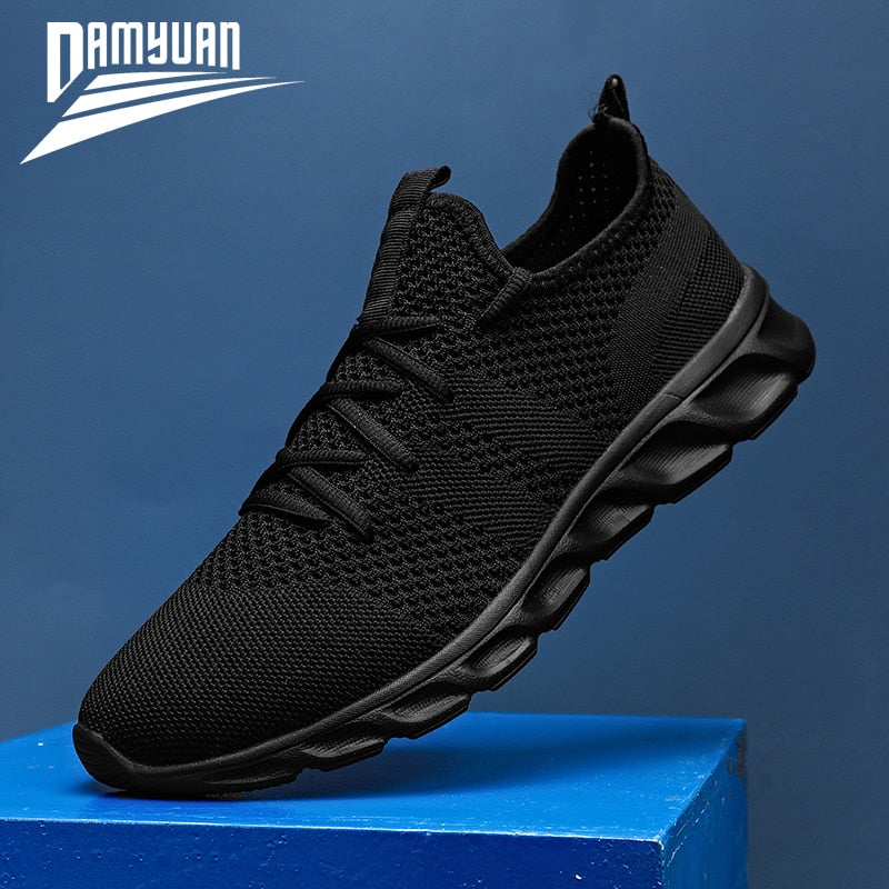 Damyuan Men Shoes Plus Size Casual High Quality Mesh Sneakers Lightweight Breathable - meheshin
