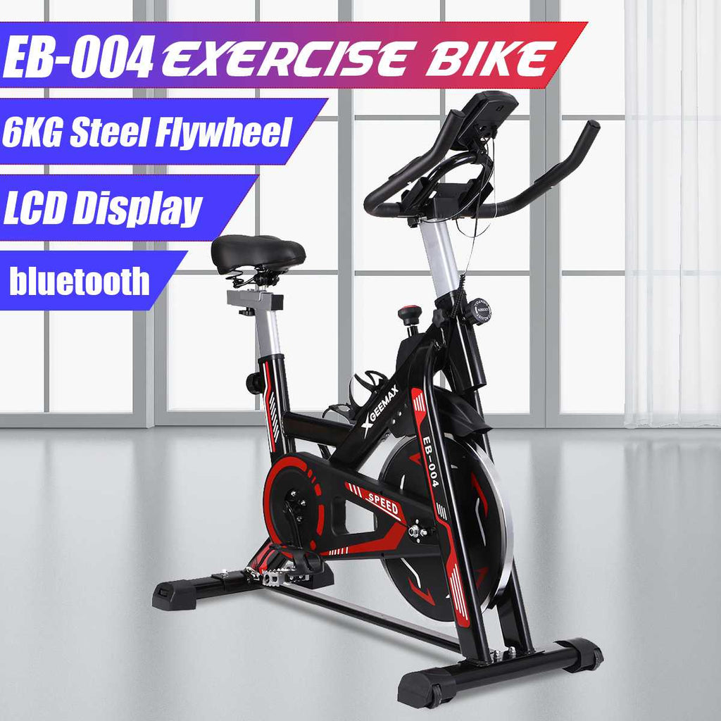 GEEMAX Home Indoor Exercise Cycling Bike Fitness Workout Training 6KG Flywheel Digital Display Dynamic Pedal Bike - meheshin