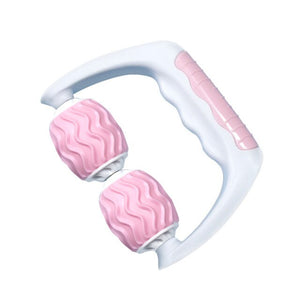 Open image in slideshow, U Shape Trigger Point Massage Roller for Arm Leg Neck Muscle Tissue for Fitness Gym Yoga Pilates Sports 4 Wheel - meheshin
