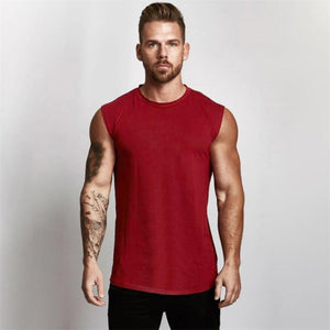 Open image in slideshow, Gym Workout Sleeveless Shirt Tank Top Men Bodybuilding Clothing Fitness Sportwear - meheshin
