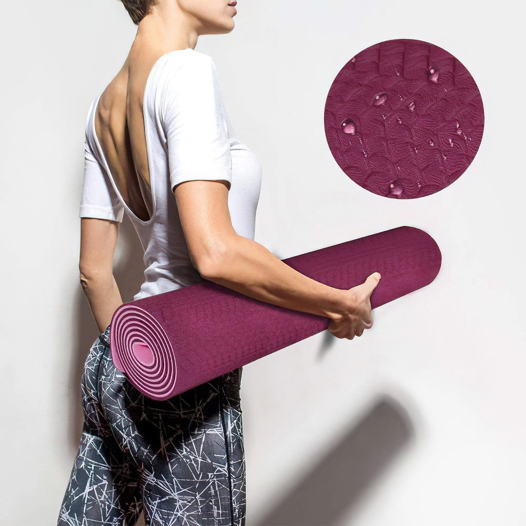 Fitness Yoga Mat Microfiber Print Pattern Foldable Portable Pilates Soft Anti-Slip Indoor Outdoor Sports Gym Mat - meheshin