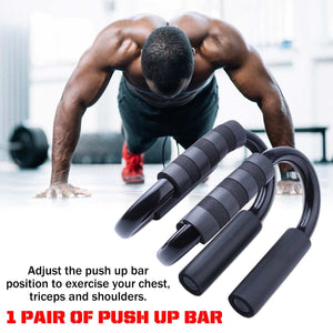 Resistance Bands Push-up Bar AB Power Wheels Roller Machine Jump Rope Exercise Workout Home Gym Fitness Abdominal Muscle Trainer - meheshin