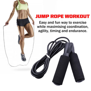 Resistance Bands Push-up Bar AB Power Wheels Roller Machine Jump Rope Exercise Workout Home Gym Fitness Abdominal Muscle Trainer - meheshin