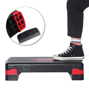 Fitness Aerobic Stepper Adjustable 27" Exercise Step Cardio Workout Training Yoga Pedal Home Gym Equipment 100kg - meheshin