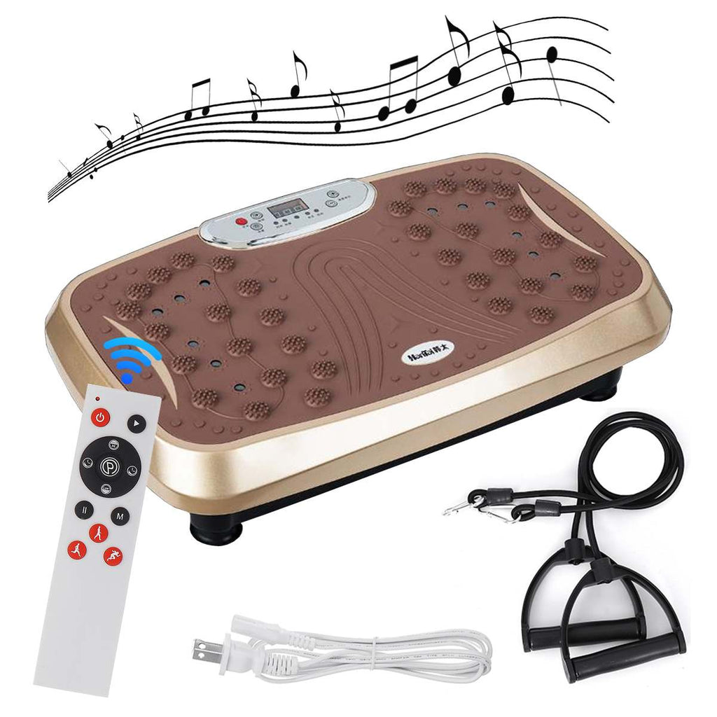 Vibration Fitness Massager Machine 110V 200W Remote Control Slimming Trainer Platform Plate Home Gym Fitness Body Shaper 150KG - meheshin