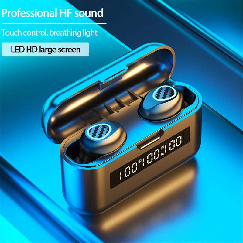 Earphone 9D Stereo sound TWS Touch Bluetooth 5.1 Wireless Headset Lossless Noise reduction Gaming Headphones - meheshin