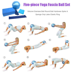 Exercise Gym Yoga Ball Home Block Brick Fitness Resistance Band Pilates for Easy Working-out - meheshin