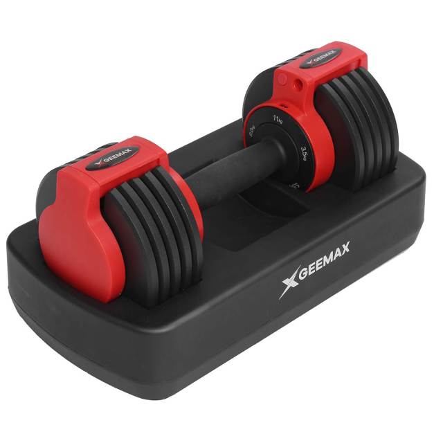 GEEMAX 25LBS Adjustable Steel Dumbbells Barbell Set Gym Weights Workout Exercise Training Fitness Tools 1PC - meheshin