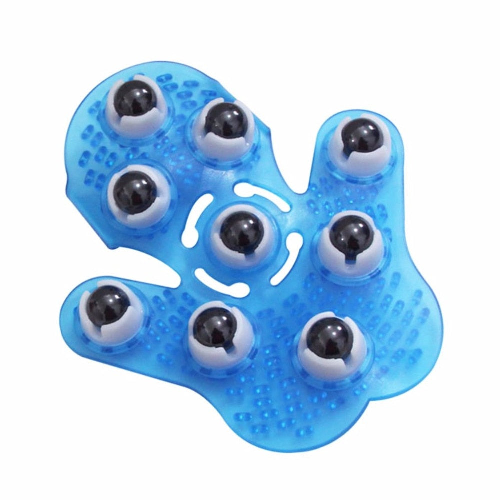 Roller Ball Body Massage Glove Anti-Cellulite Muscle Pain Relief Octopus For Neck Back Head - meheshin