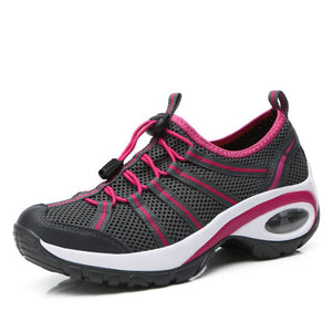 Open image in slideshow, Sport Running Shoes Woman Outdoor Breathable Comfortable Lightweight Athletic Mesh Sneakers Women High Quality - meheshin
