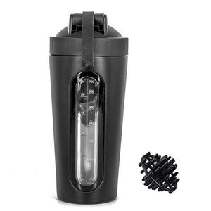 Open image in slideshow, Thermos Vacuum Flasks Stainless Steel Shaker Bottle Gym Protein Water Travel Coffee Mug Tea Milk cup 300ml 11oz - meheshin
