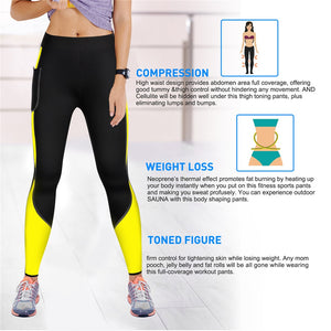 Junlan Neoprene Women Sauna Shaping Pants High Waist Trainer Tummy Shaper for Weight Loss Fat Burning Control Slimming Bottom - meheshin