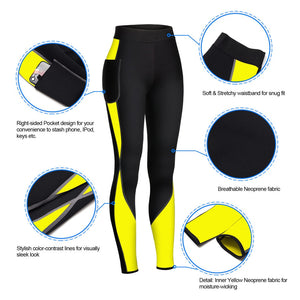 Junlan Neoprene Women Sauna Shaping Pants High Waist Trainer Tummy Shaper for Weight Loss Fat Burning Control Slimming Bottom - meheshin